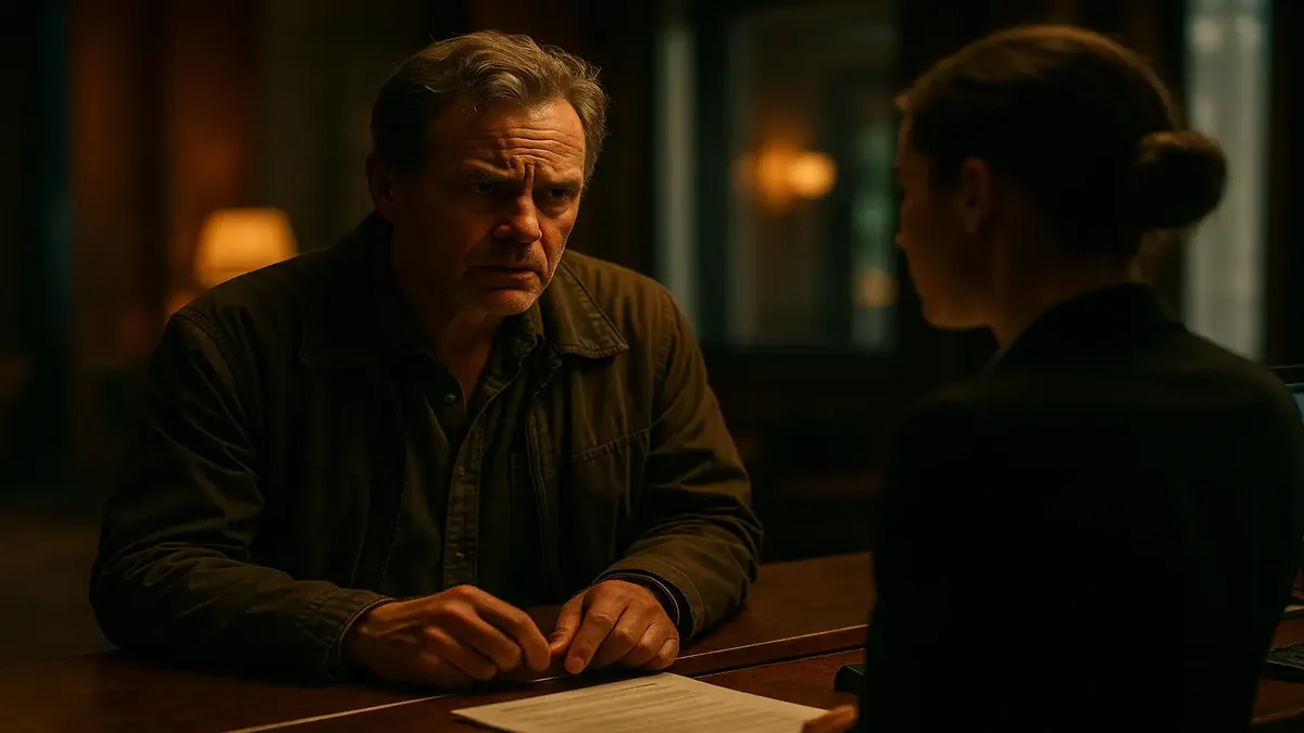 एक निराश होटल कर्मचारी, व्यस्त शनिवार को जल्दी चेक-इन की मांग करने वाले अतिथियों से निपट रहा है।