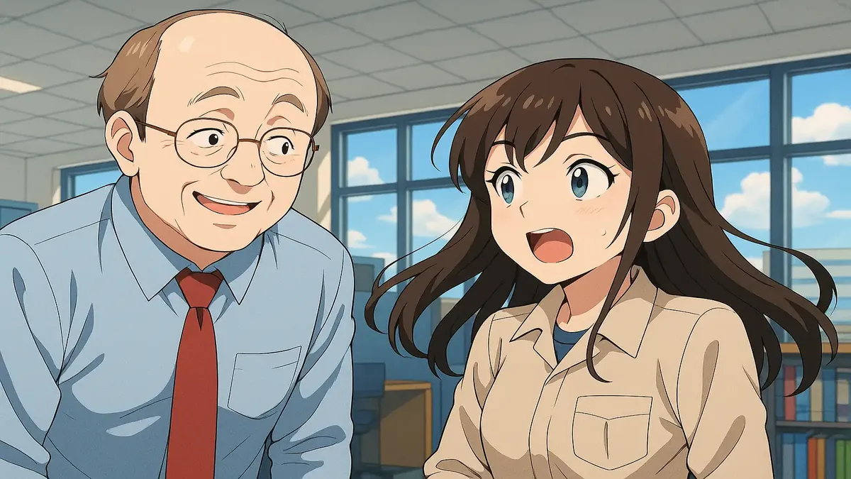 कॉर्पोरेट आई.टी. से इंजीनियरिंग में खुद को नए सिरे से पेश करते डेनिस का एनीमे-शैली का चित्रण।