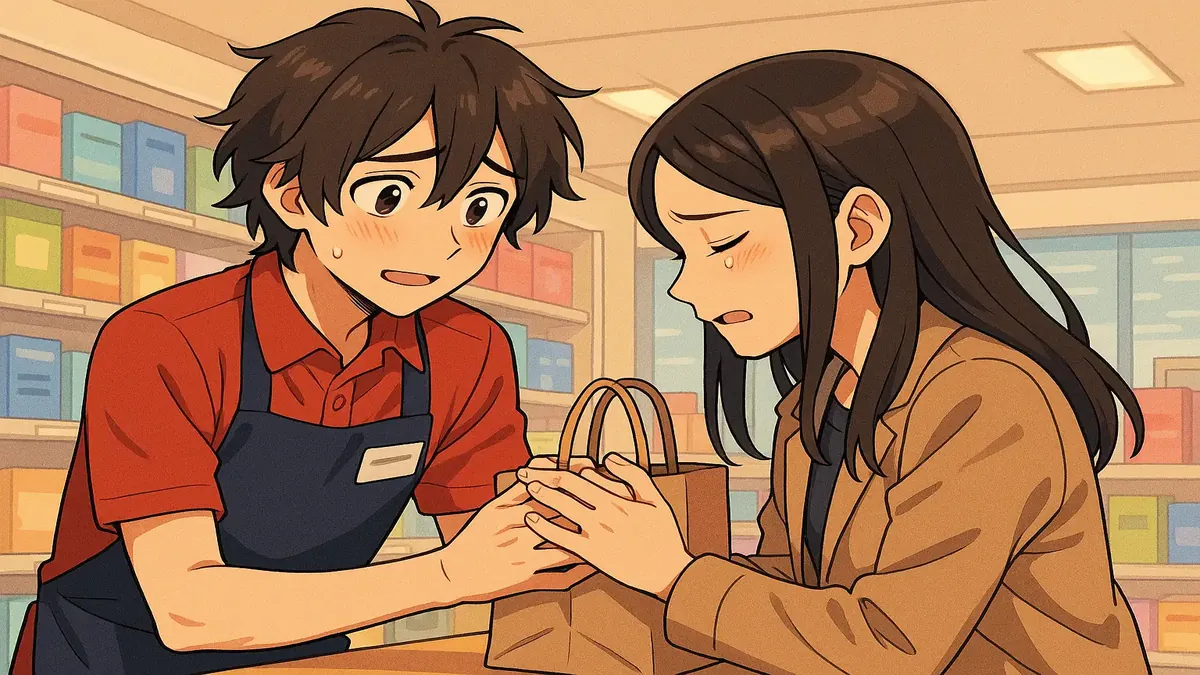 मानव संबंध और यादों को जीवंत दृश्य में दर्शाने वाली एनीमे चित्रण।