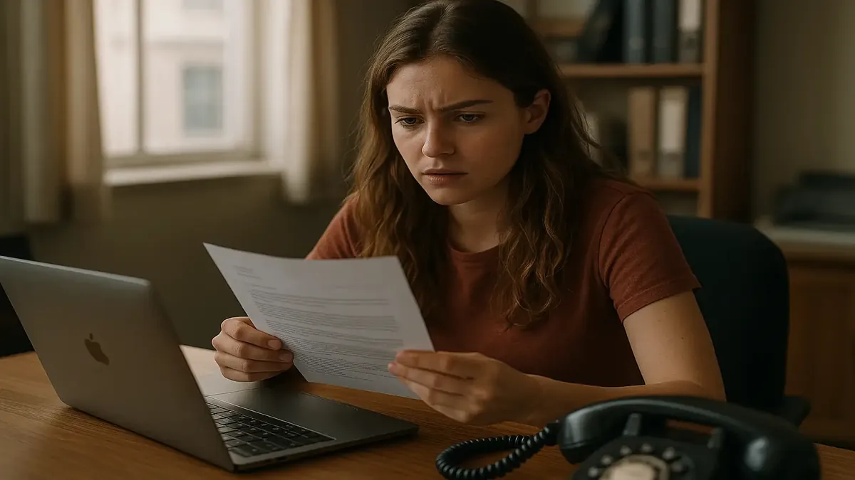 உறுதிப்படுத்தல் மின்னஞ்சல்களுக்கு பதிலளிக்கும் மாணவர்கள், குழு வேலை மற்றும் தொடர்பு திறன்களை வெளிப்படுத்தும் நெரிசியான அலுவலக சூழல்.