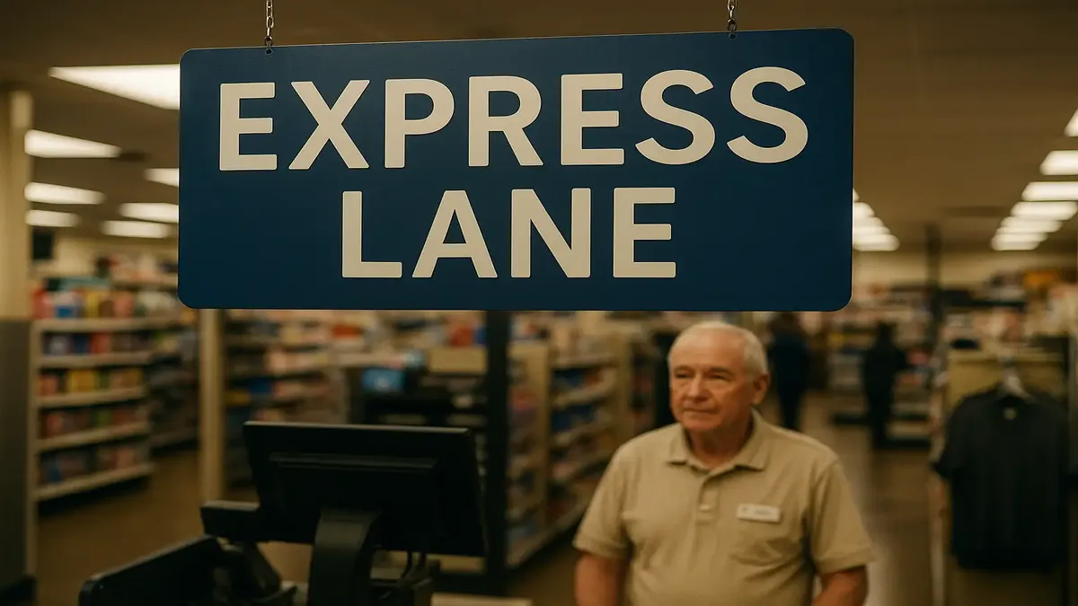 Retail customer interactions showcasing diverse anecdotes in a busy store environment.