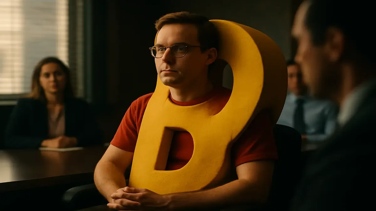 Employee in business casual attire, adhering strictly to dress code in an office environment.