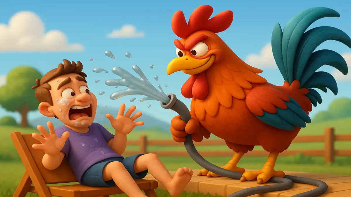 Cartoon-3D illustration of a road trip adventure with friends, featuring hiking and biking in Colorado.