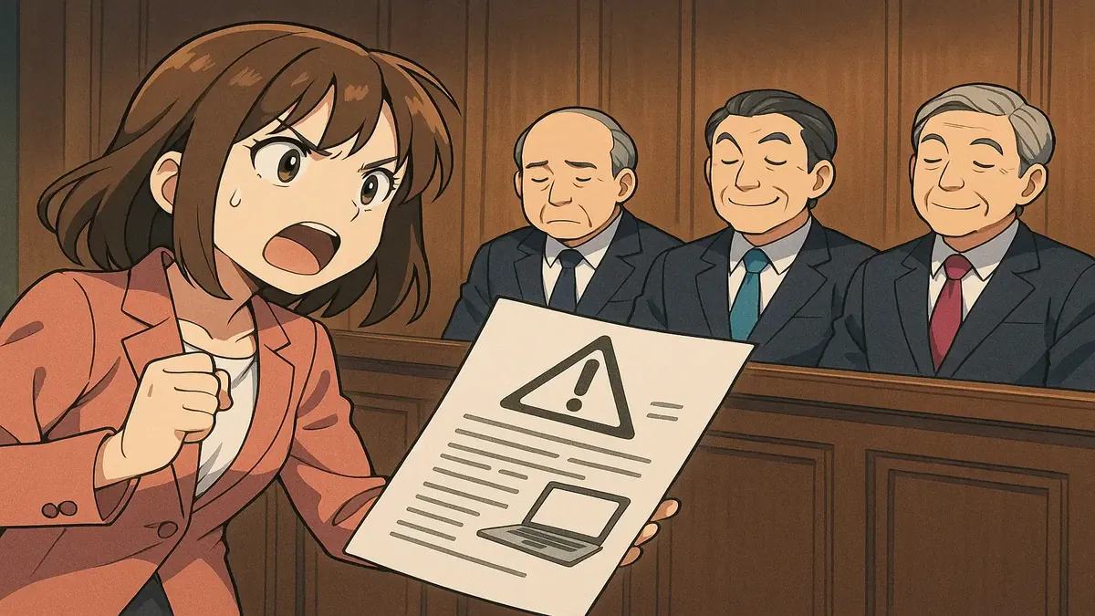 Anime illustration of politicians discussing public data access and privacy concerns online.