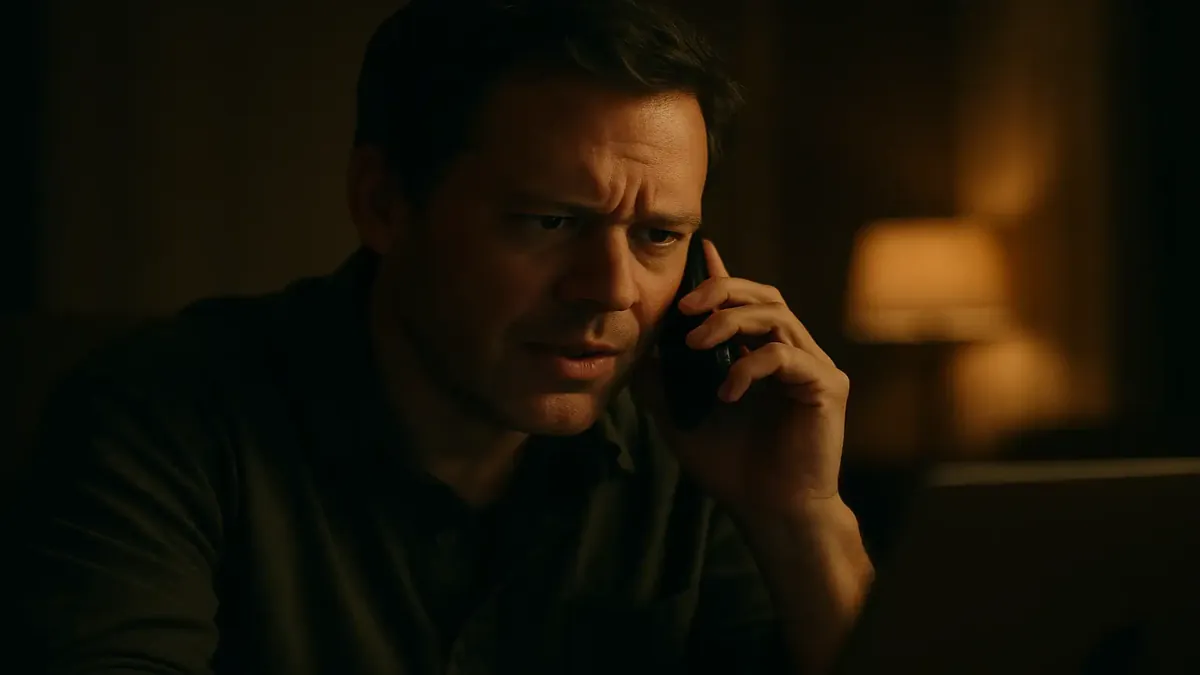 Cinematic image of a frustrated customer on a website, highlighting online pricing issues and service annoyance.