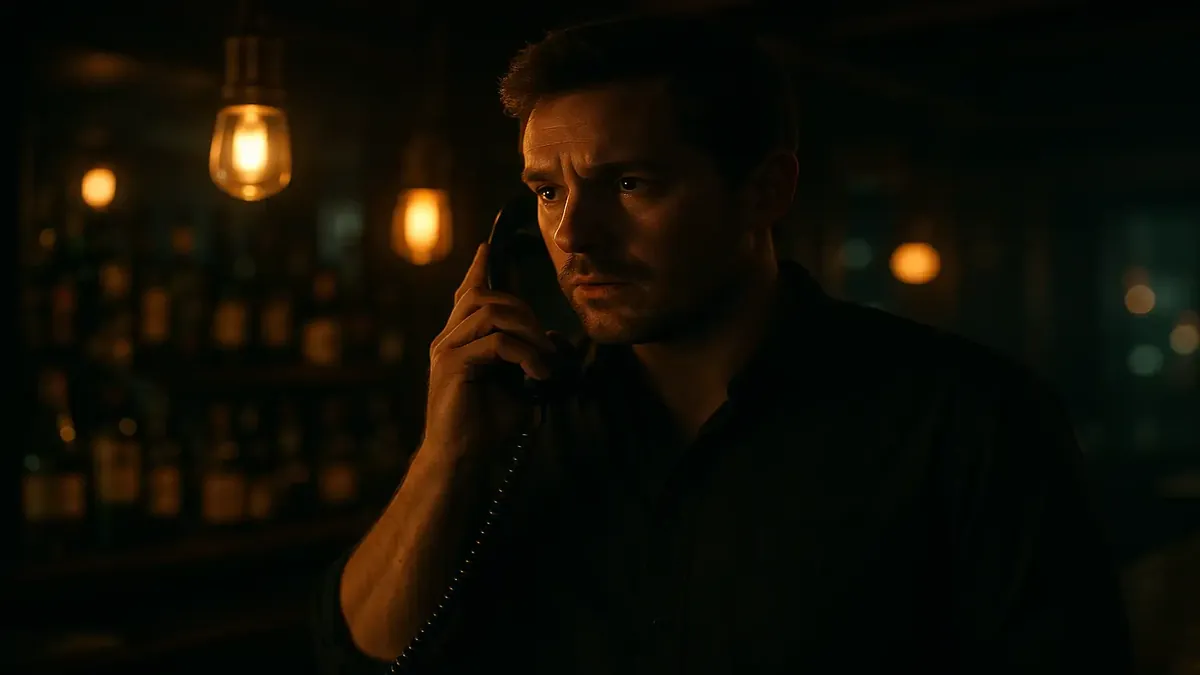 Rooftop bar with a view, featuring a TV for college football games, set against a cinematic sunset backdrop.