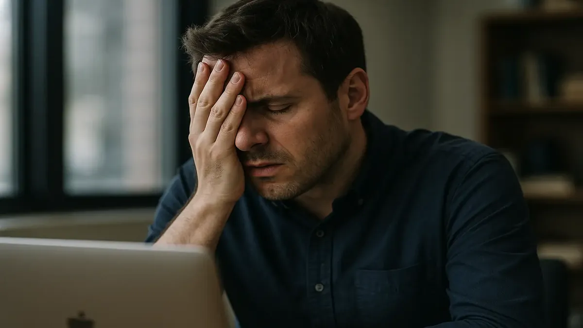 Frustrated guest holding a complaint letter, illustrating the challenge of managing customer expectations.