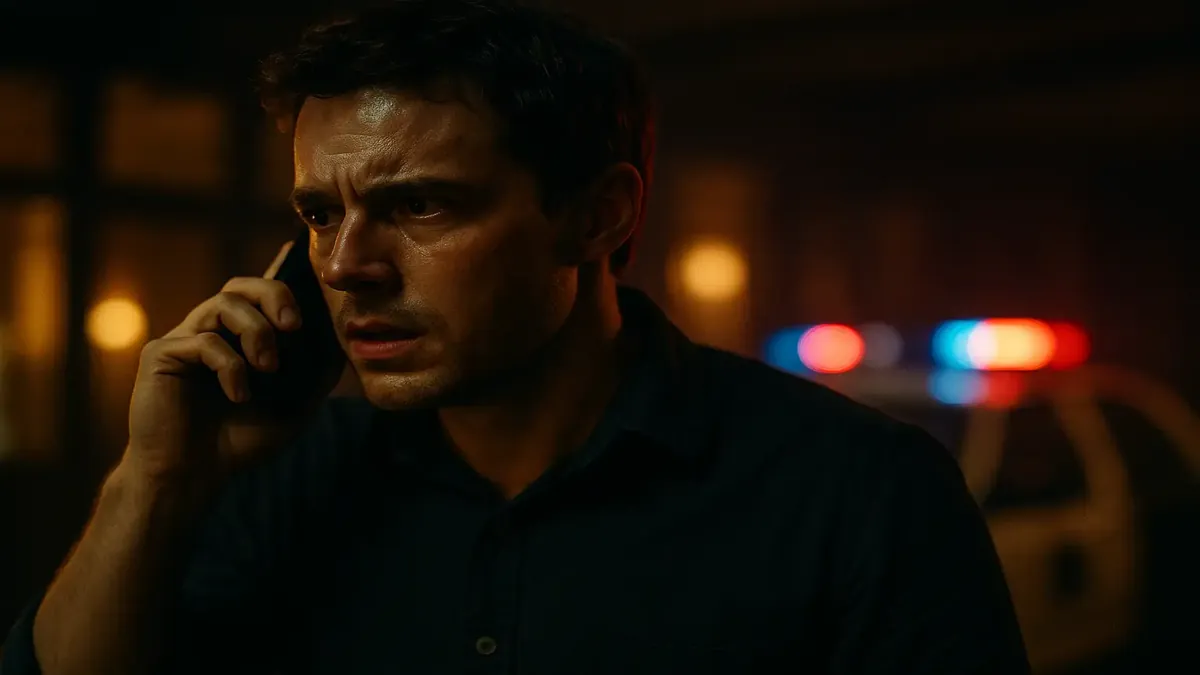 A tense cinematic moment captures the chaos of an eventful night at a hectic wedding venue.