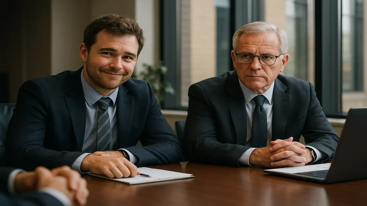 Assistant FDM in a meeting with management, discussing reservations strategy and team dynamics.