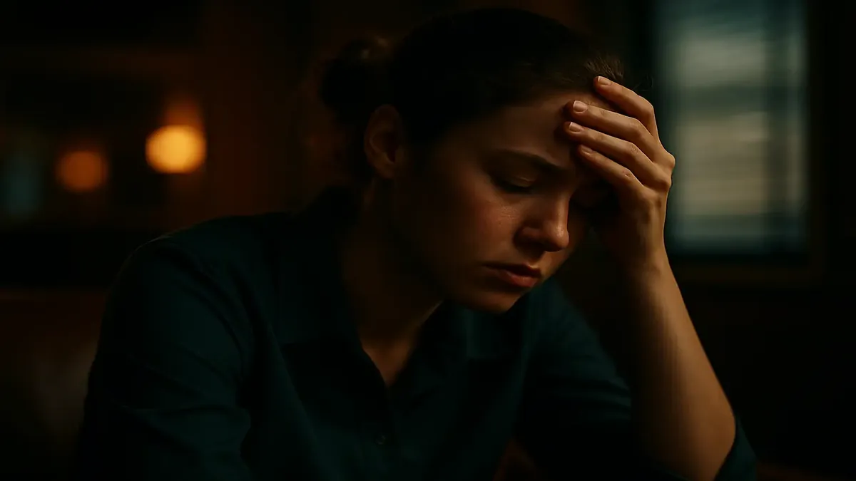 Frustrated worker in a bustling hotel lobby facing rude guests, cinematic style capturing raw emotions.