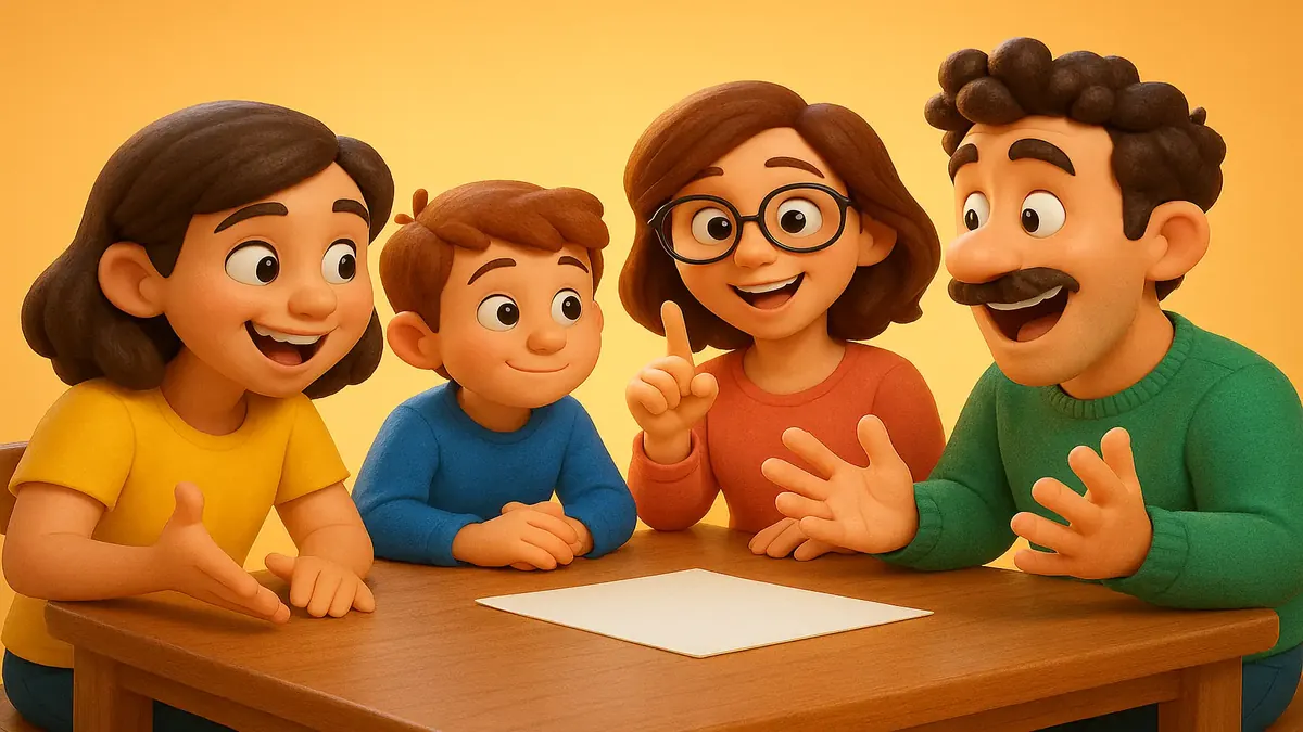 Cartoon-3D illustration of a lively discussion forum, inviting users to share thoughts and questions freely.