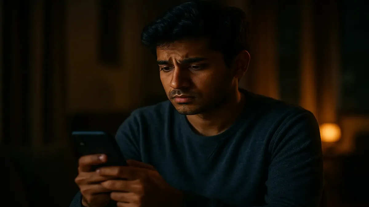 Cinematic scene depicting a thoughtful person reflecting on missed connections and small victories in life.