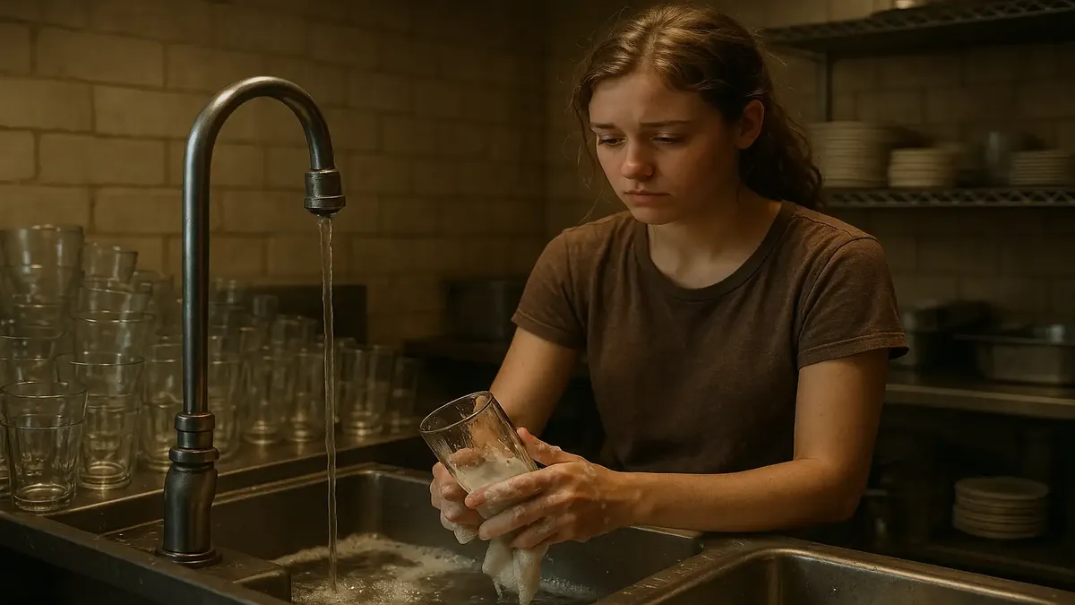 கழிவான கண்ணாடிகளின் குவியலுக்கான புகைப்படம், பிரிவுகள் மற்றும் முன்னேற்றத்தை குறிக்கிறது.