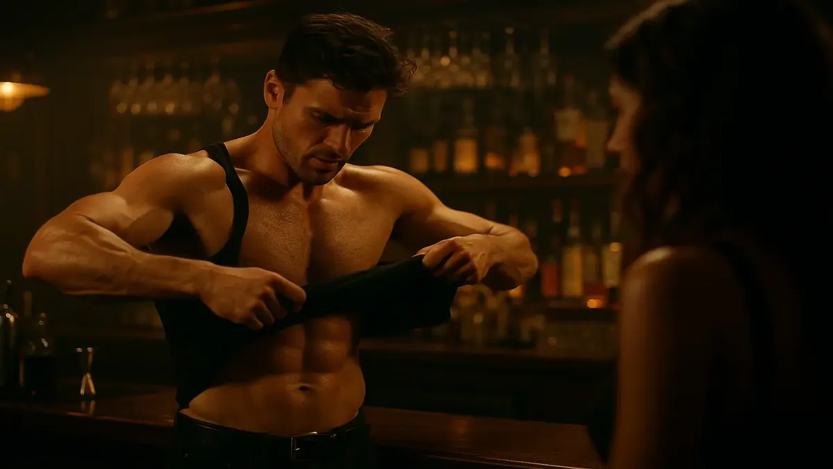 அற்புதமான சந்தை பிரச்சாரத்தில் பணியாளர்கள் உள்ள சினிமா காட்சி, சந்தை வரலாற்றில் முக்கியமான தருணத்தை வெளிப்படுத்துகிறது.