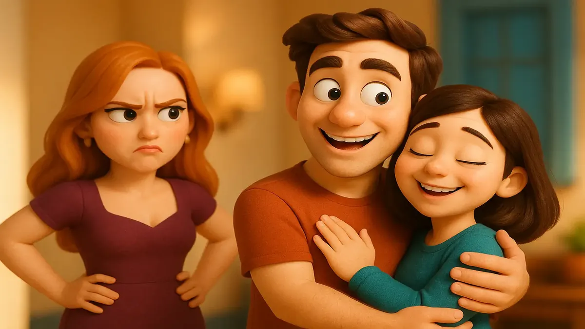 ஒரு பெண் சதியுடன் திட்டமிடும் கார்டூன் படம், நட்பு betrayal மற்றும் இரகசிய திட்டங்களை பிரதிபலிக்கிறது.