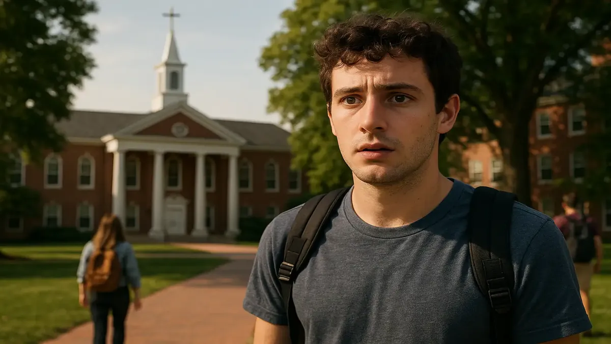 Freshman Kevin surprised by the Christian environment at his college dorm in New England.