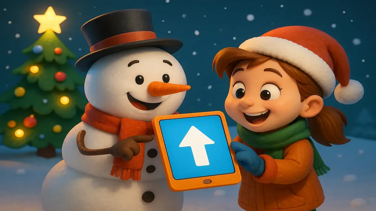 बर्फीले होटल दृश्य का कार्टून-3D चित्रण, छुट्टियों की आतिथ्य चुनौतियों और सुधारों को दर्शाता है।