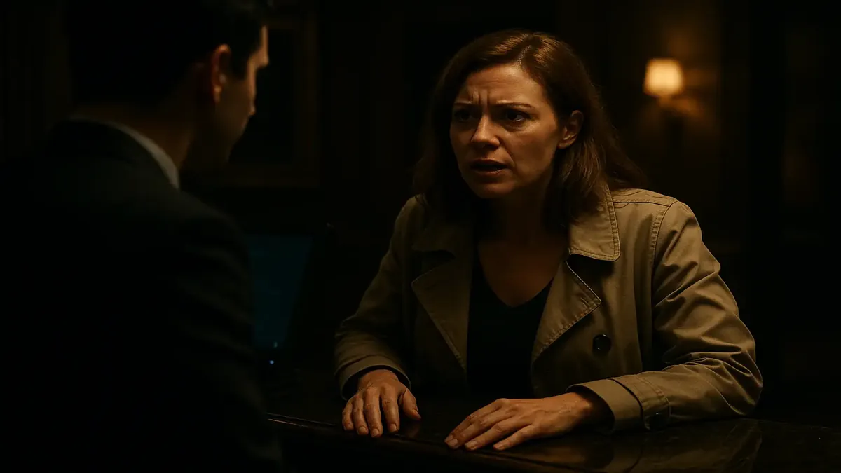 Woman frustrated at a restaurant, highlighting the challenges of handling guest mistakes during busy shifts.