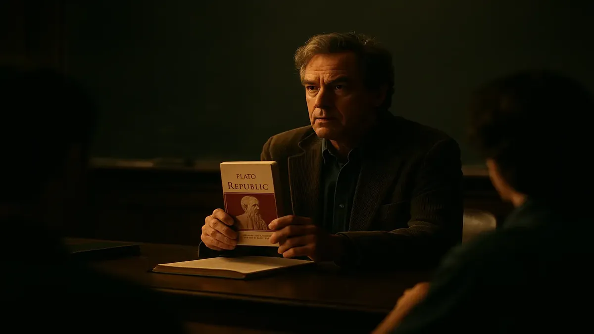 Texas A&M professor creatively responds to ban on teaching Plato, showcasing academic resilience and humor.