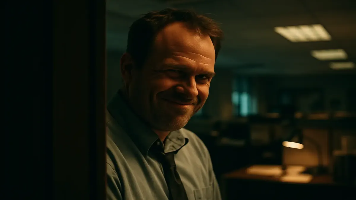 அலுவலகத்தில் போராட்டம் செய்யும் பணியாளரை அலட்சியமாக நடந்து கொண்டிருக்கும் சக பணியாளரால் பாதிக்கப்படும் வகையில் காட்சி படமாக்கப்பட்டது.