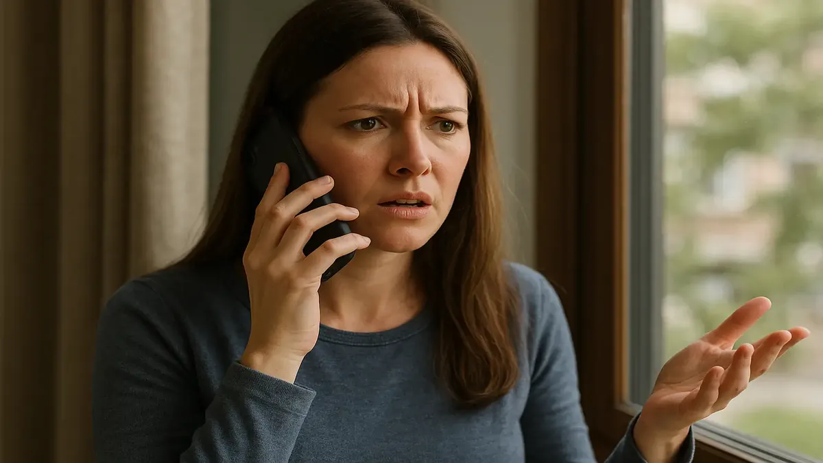 கனடிய கடையினரின் தொலைபேசியில் ஒரு அழகான காட்சி, அரிசோனாவில் உள்ள ஒரு வாடிக்கையாளர் தொடர்பான கையொப்ப குழப்பத்தைப் பற்றி சிரித்துப் பேசுகிறார்.