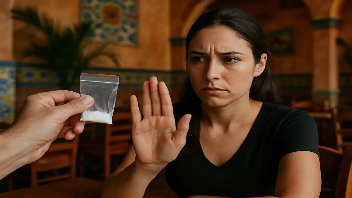 இரண்டு உணவக ஊழியர்கள், மெக்சிக்கன் உணவகத்தில் காணாமல் போன பரிசுகளைப் பற்றி பேசுகிறார்கள்.