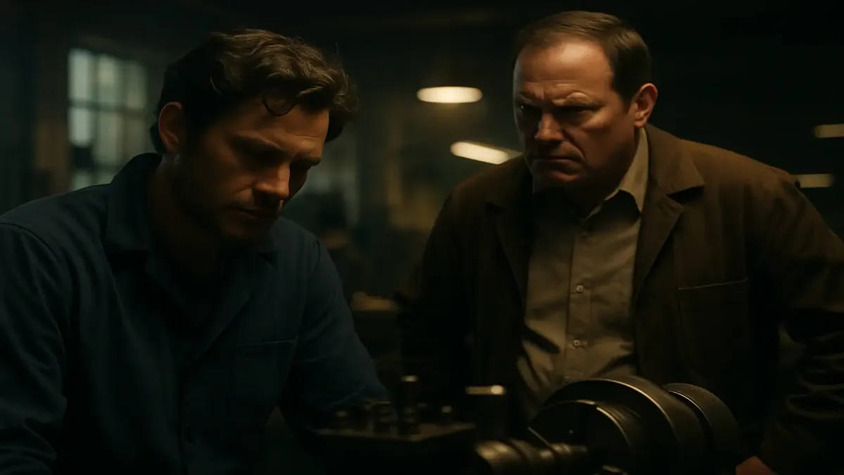 கடுமையான மேலாளரிடம் சவால்களை எதிர்கொள்ளும் மெக்கானிக்கர், தொழில்நுட்பக் கலைநிறுவத்தில்.