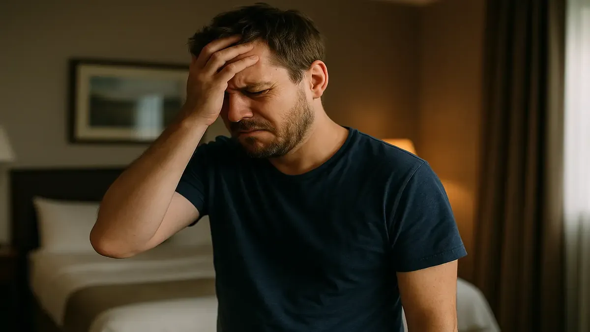 எதிர்பாராத விருந்தினர் பதிவு சிக்கல்களும் குடும்ப உறவுகளும் எதிர்கொள்கிற கடுமையான ஹோட்டல் மேலாளர்.