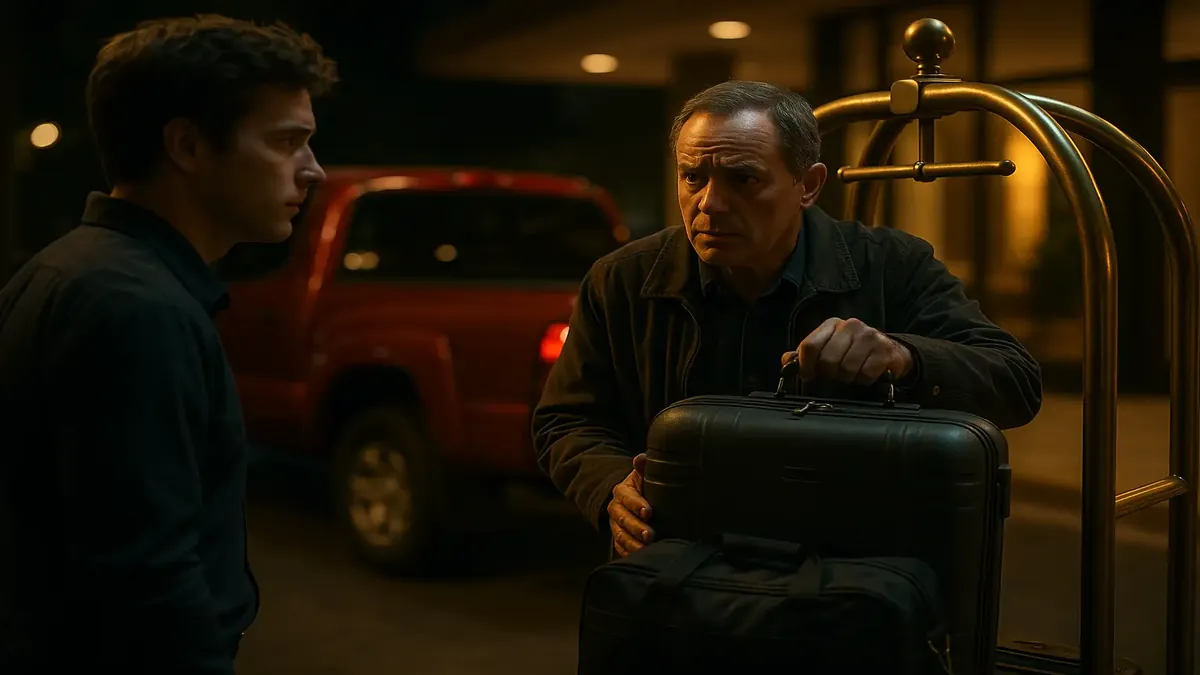 வணிக நேரத்தில் பயணிகளுடன் சரக்கு கொண்டு வந்த நபர்களால் அதிர்ச்சியடைந்த ஓட்டல் ஊழியர்.