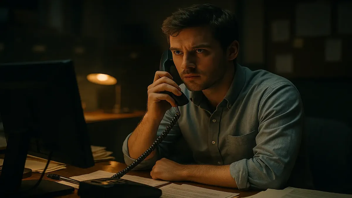 Cinematic image depicting a tense office scenario, highlighting the importance of proper communication channels.