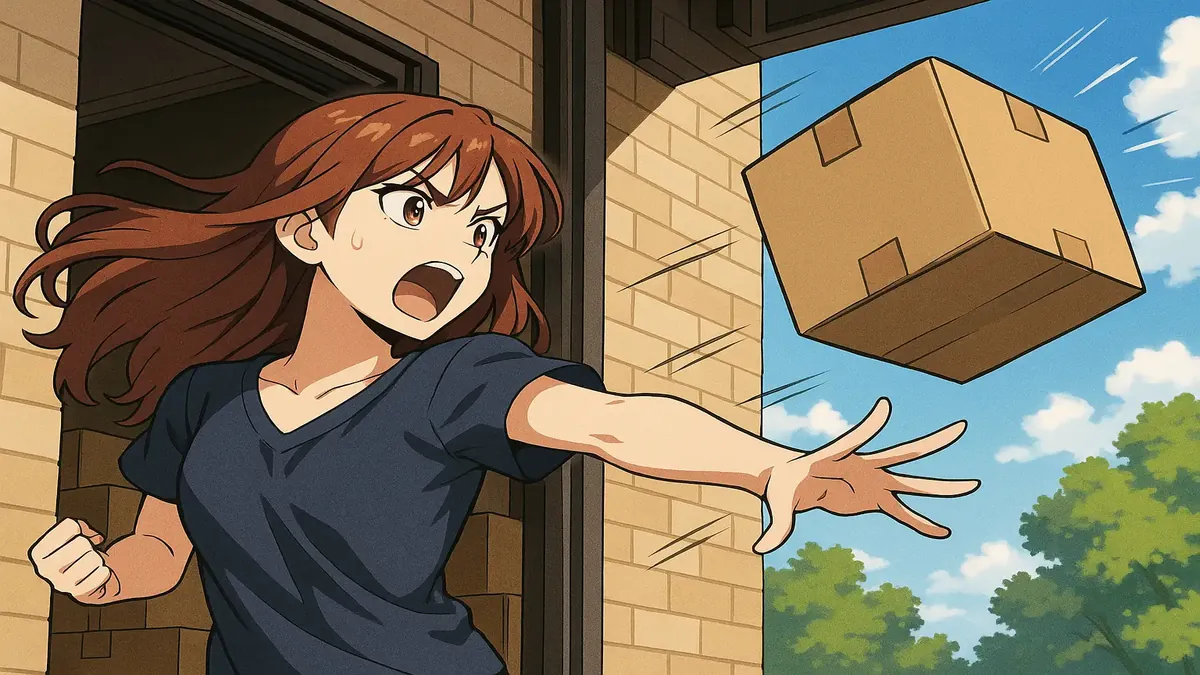 Anime illustration of a woman reflecting after breaking up with an avoidant partner, surrounded by personal items.