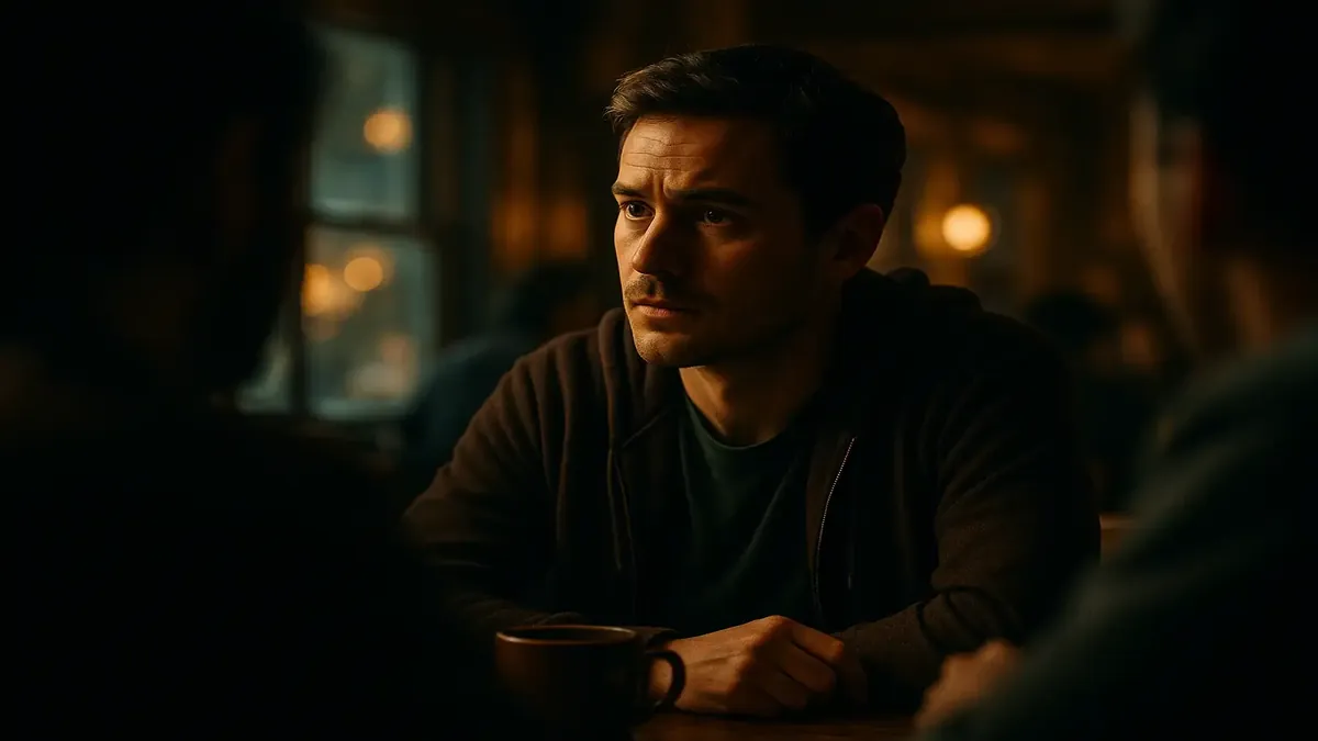 Cinematic image of a lively discussion space for sharing thoughts and questions in a community forum.