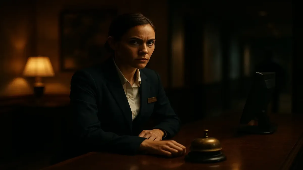 Front desk agents at a hotel providing safety and support to guests during a busy holiday weekend.