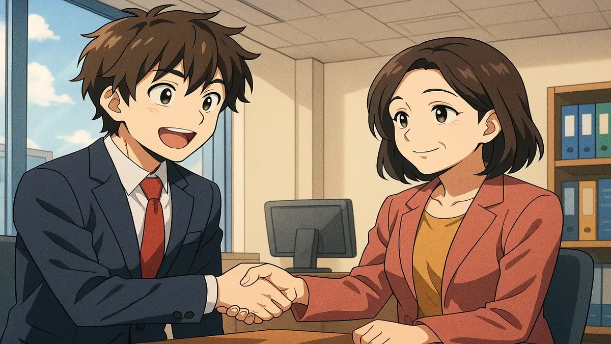 Anime illustration of a young woman reflecting on her journey in a closed church group from the 1990s.