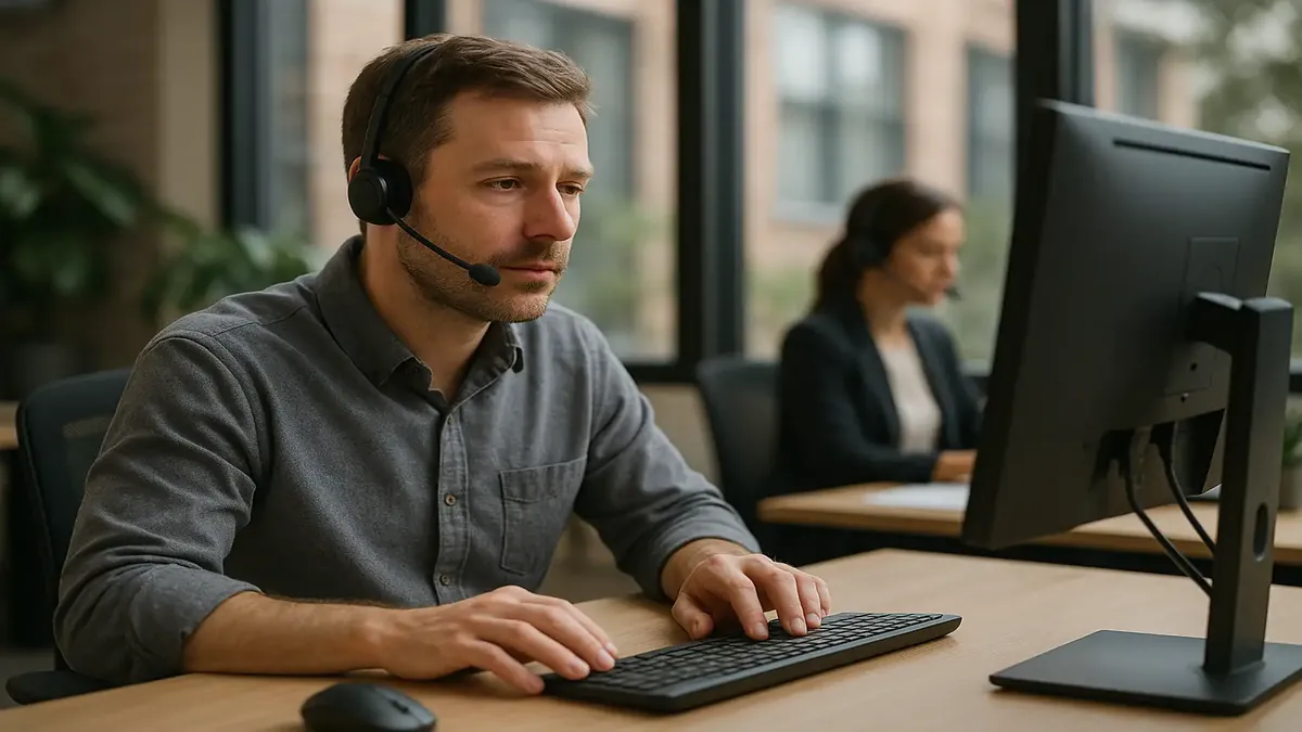 Helpline team assisting users with $plmSystem, showcasing support and collaboration post-business transition.