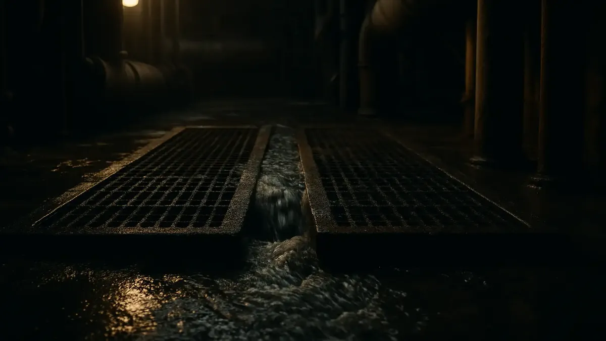 Cinematic view of dirty grates in a coal-fired power plant, symbolizing hard summer labor memories.