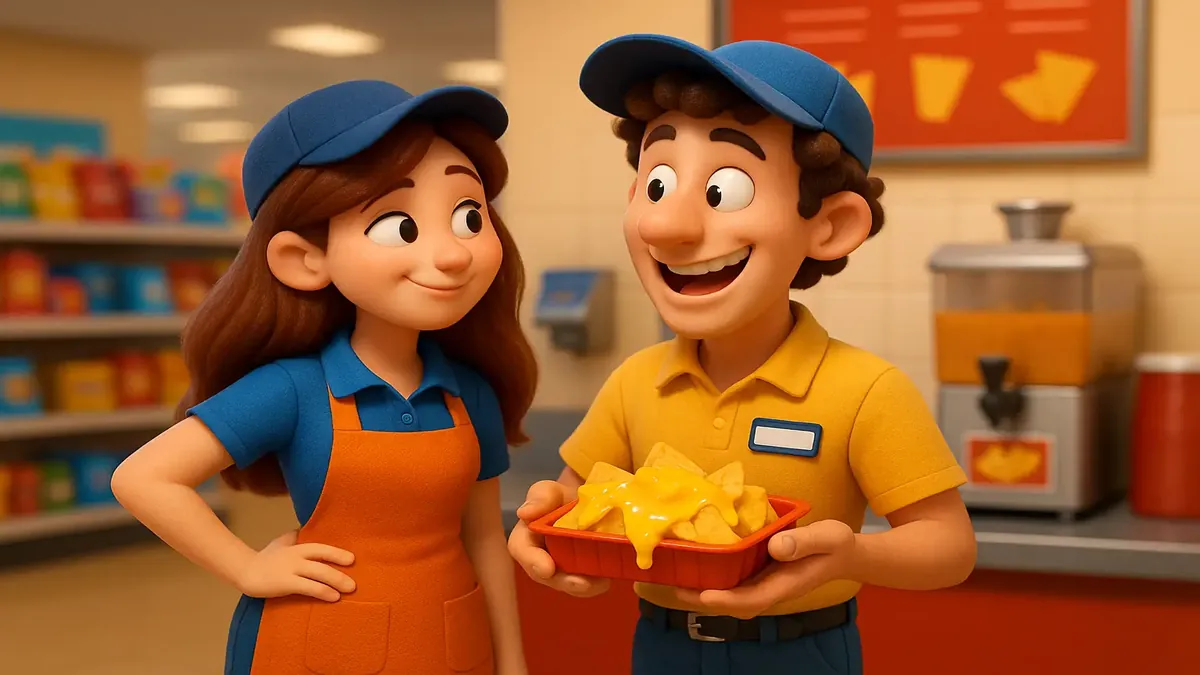 Cartoon-3D illustration of a young woman reflecting on a past relationship with a controlling ex-boyfriend.