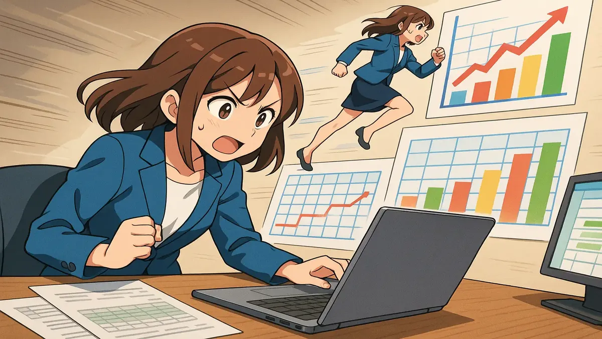 Anime-style office manager finalizing shifts, illustrating unnecessary work for the Dispatch team.