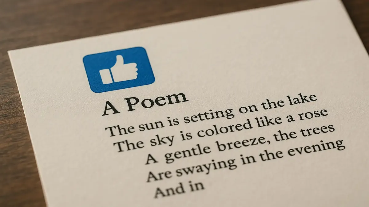 A photorealistic illustration of a hand pressing the Like button on Outlook email, symbolizing connection and engagement.