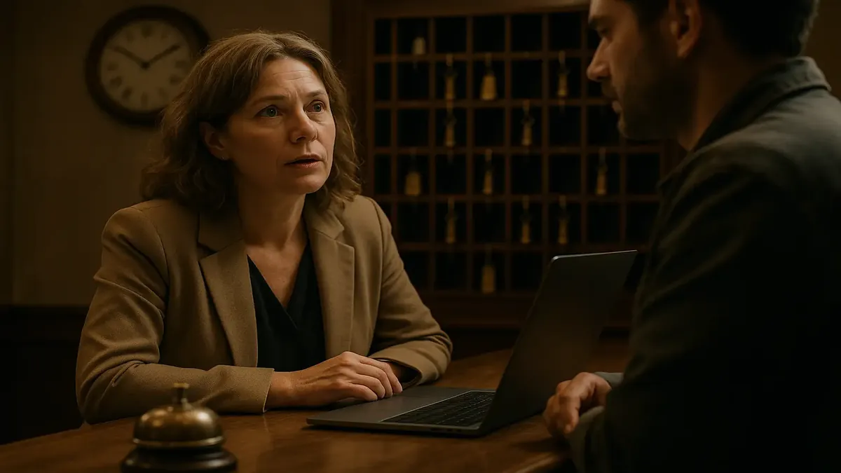 Cozy hotel room interior for short stays, ideal for travelers or quick getaways, with a welcoming atmosphere.