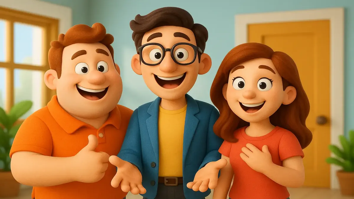 Cartoon-style 3D illustration showcasing the challenges of using 3rd party services in property management.