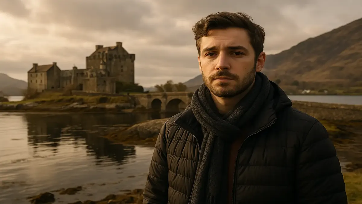 A scenic view of Scotland's stunning landscapes, symbolizing a dream vacation and family bonding.